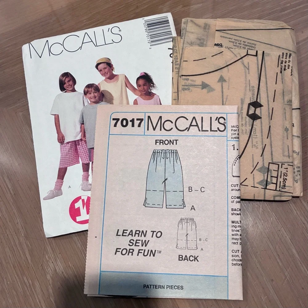 VINTAGE Unused UNCUT Sewing Patterns.  (6) NEW: original packages CHILD SIZES.